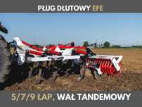 Pług dłutowy 7-łapowy, szer. 300 cm do głębokiej uprawy wał tandemowy