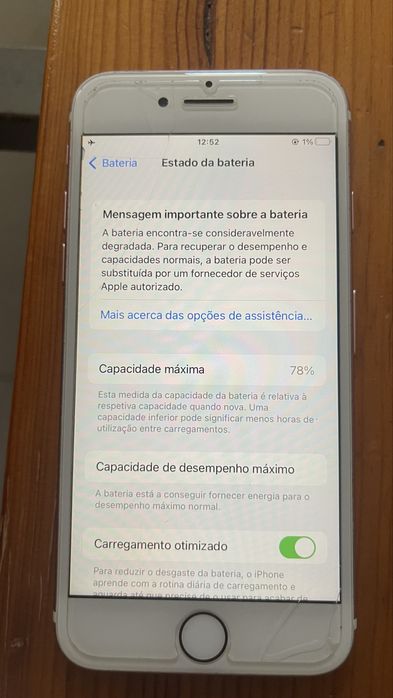 Iphone 7 de cor rosado de 32GB