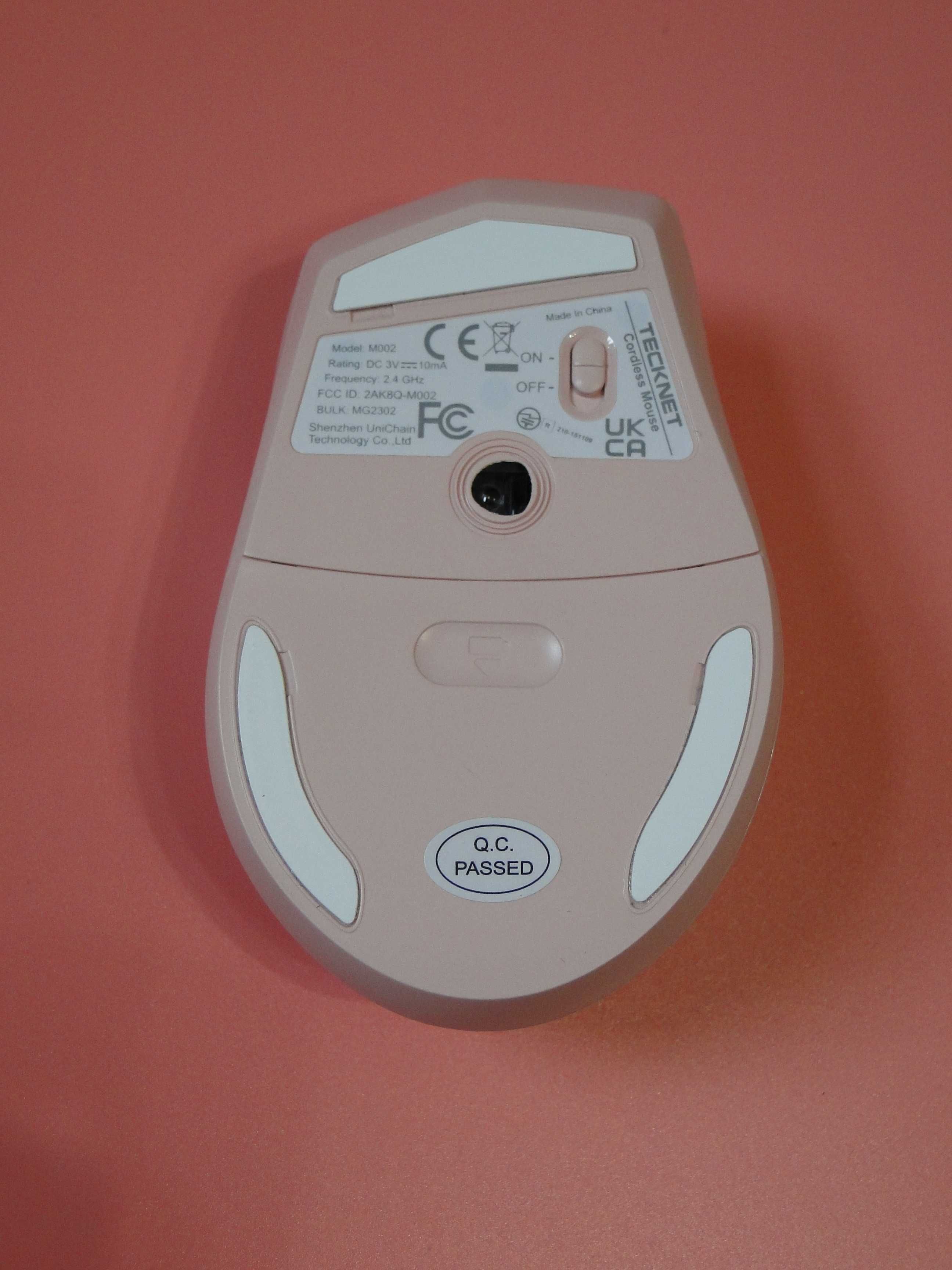 Myszka bezprzewodowa TeckNet M002-Pink + 2 x baterie AA