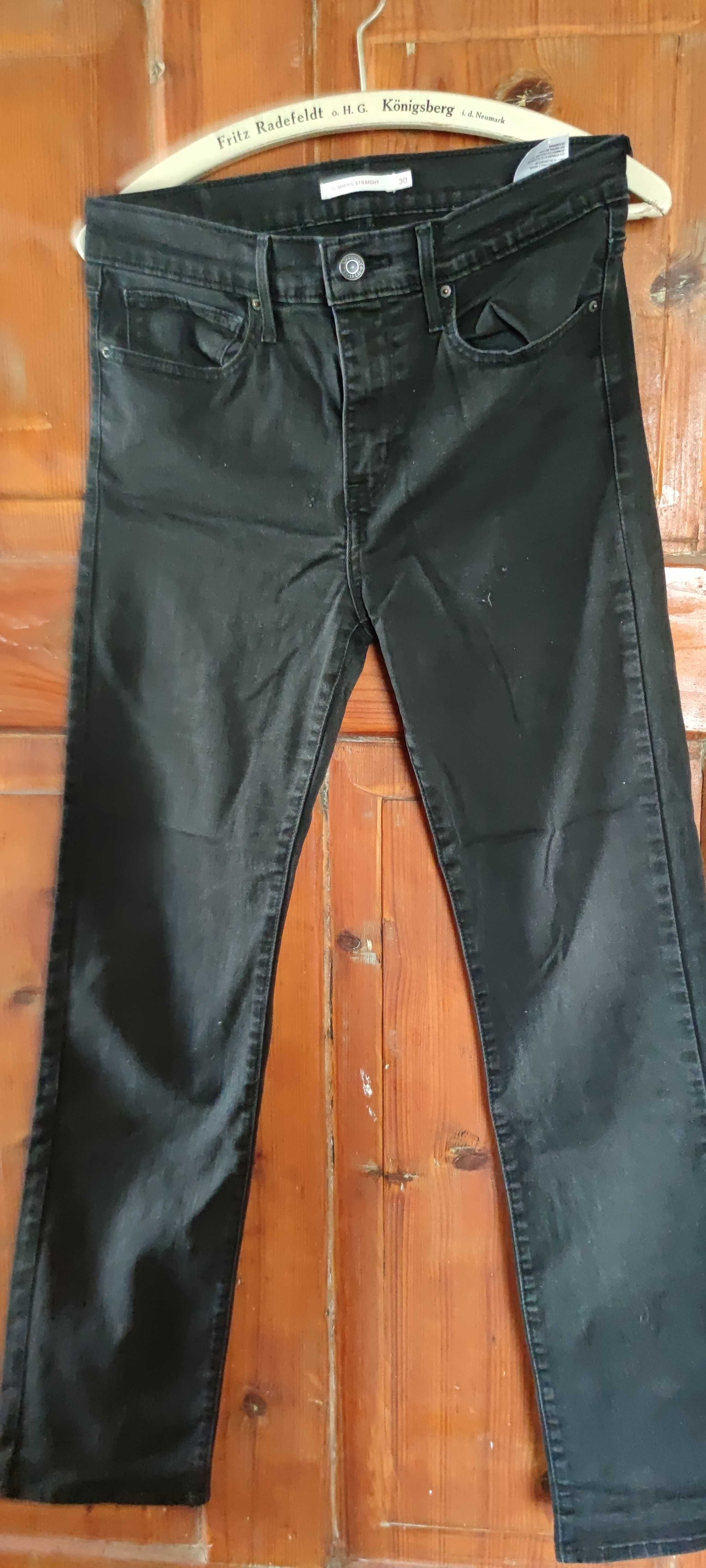 Jeansy damskie Levis, W30 L32, czarne.
