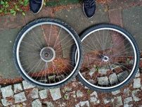 Koła rowerowe 26 cali z oponami i dętką przód i tył