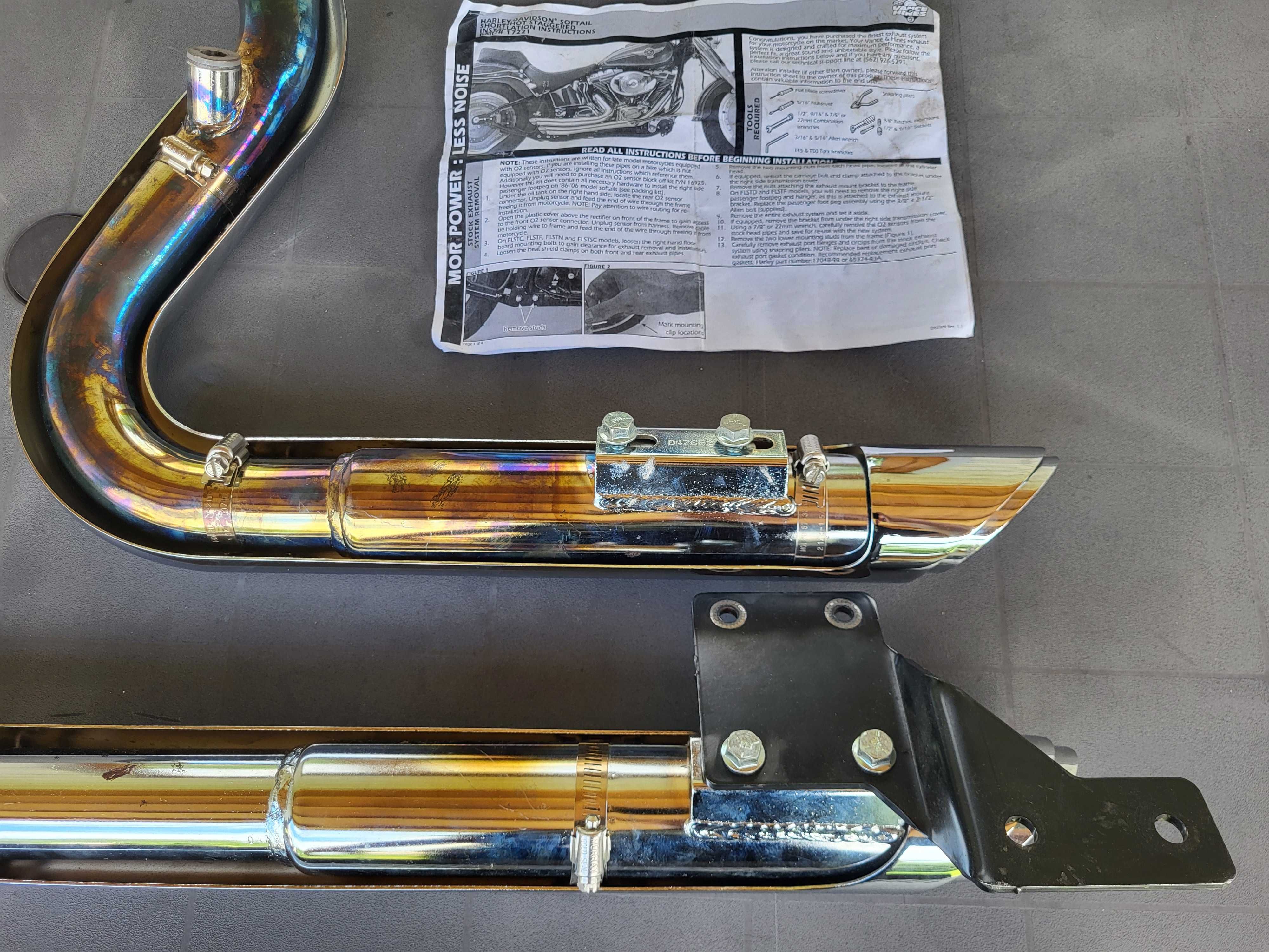 Harley Davidson Softail TC Vance Hines wydech  tłumik