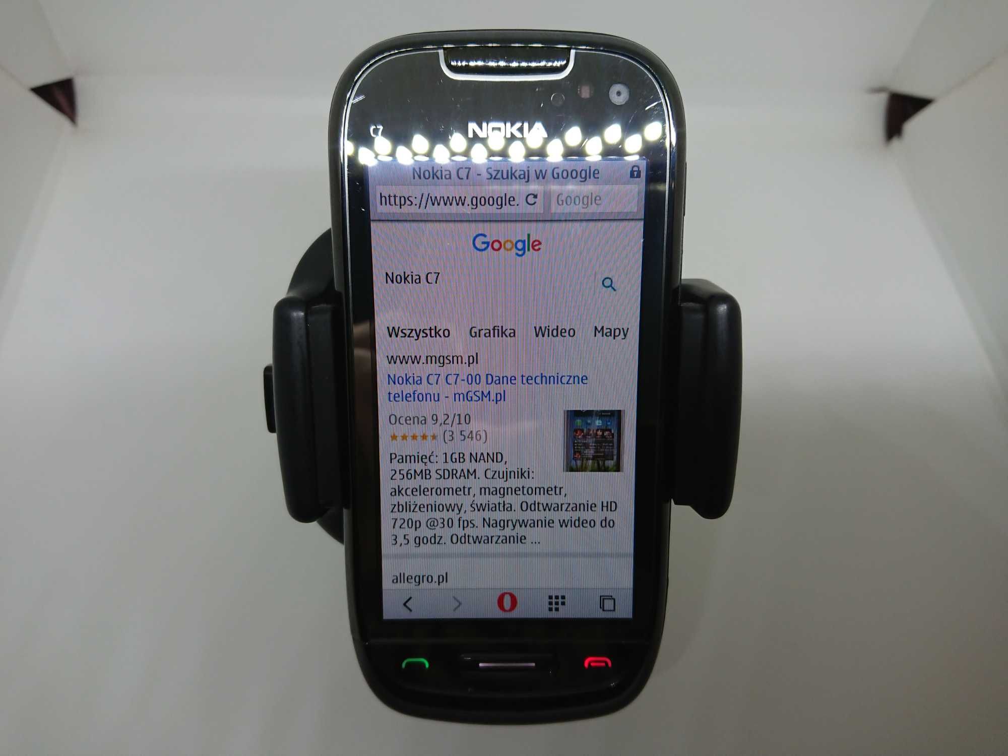 Kultowy Telefon Nokia C7-00 (Symbian Belle, Transmiter FM, NFC)