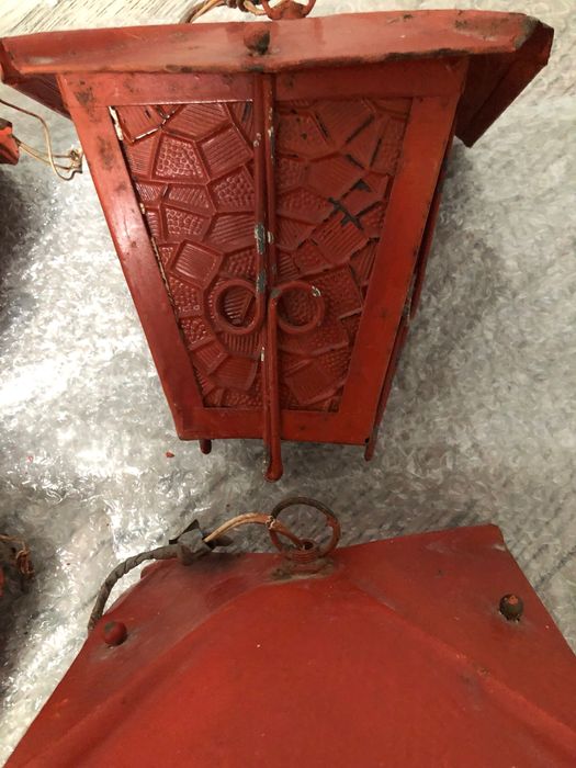 Фонарі інтерʼєрні , металеві вінтажні 4 шт