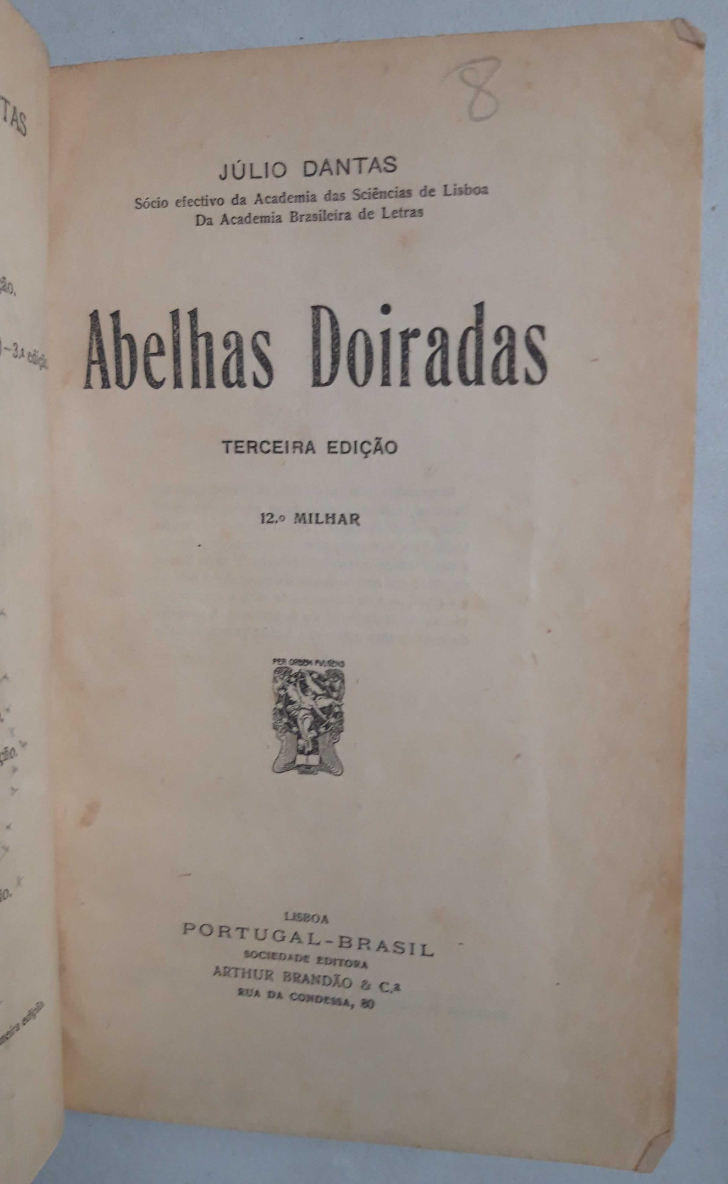 Livro - Júlio Dantas - Abelhas Doiradas