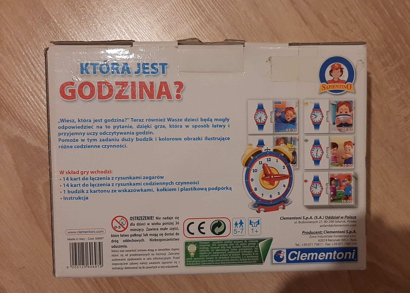 Gra edukacyjna Która jest godzina ?