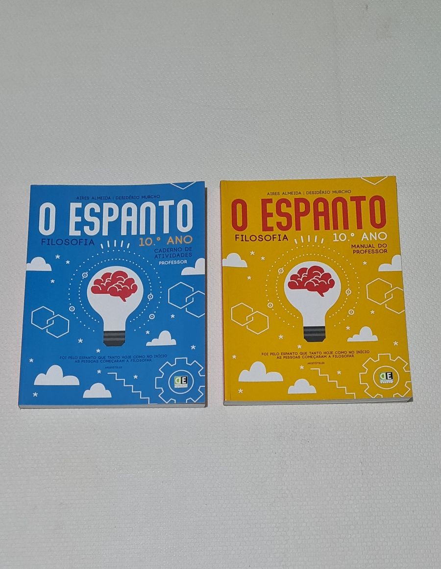 Manual de Filosofia de 10 Ano. O Espanto.  Novo