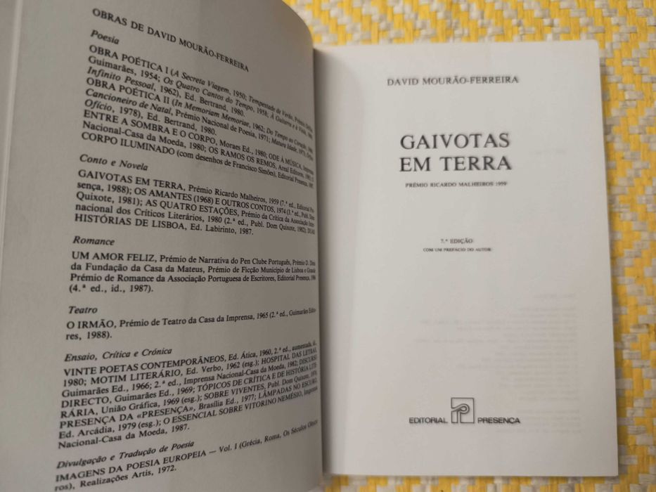 Gaivotas em terra – 
David Mourão Ferreira