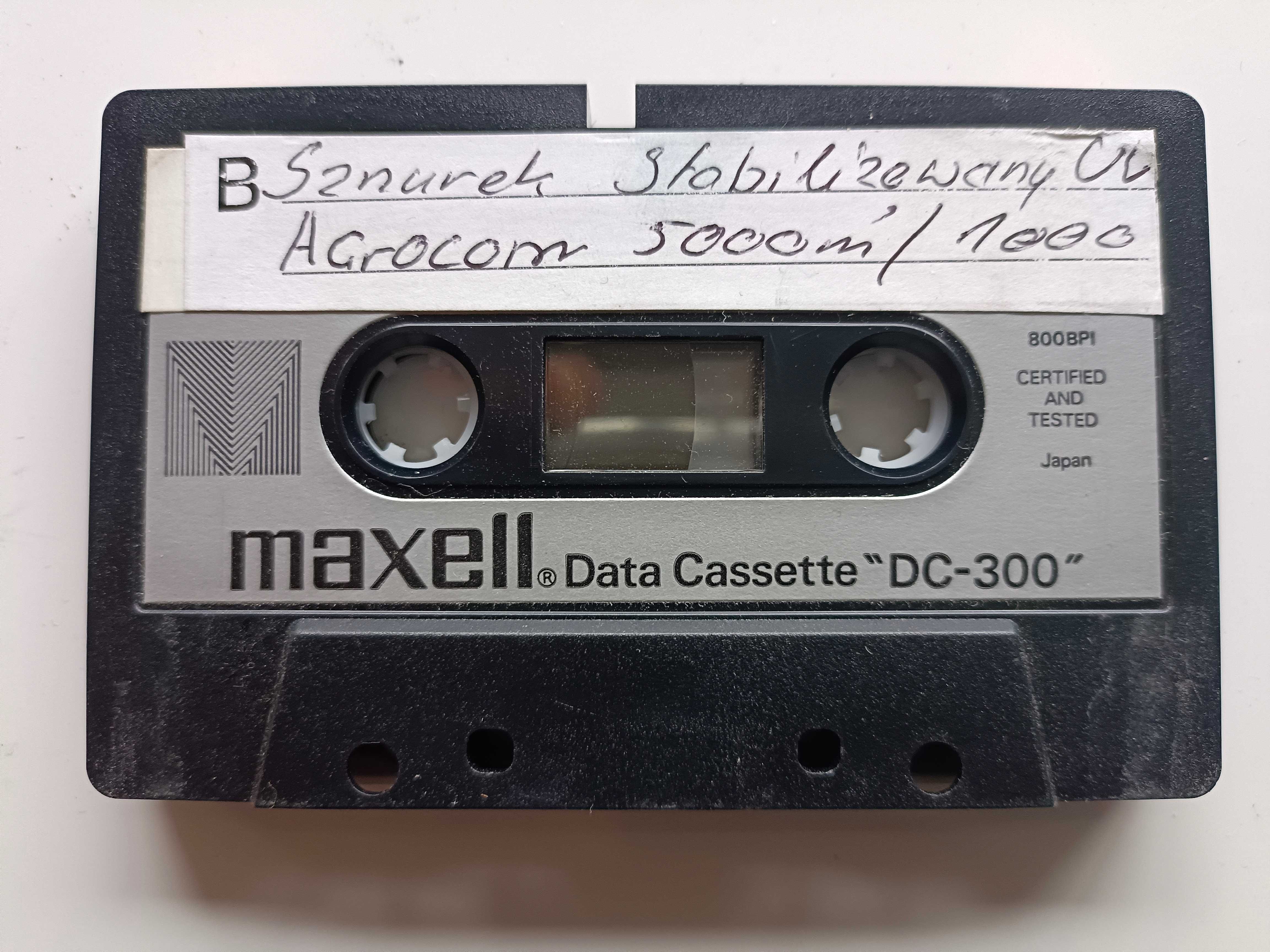 BASF Kaseta Compusette II oraz MAXELL Data Casette