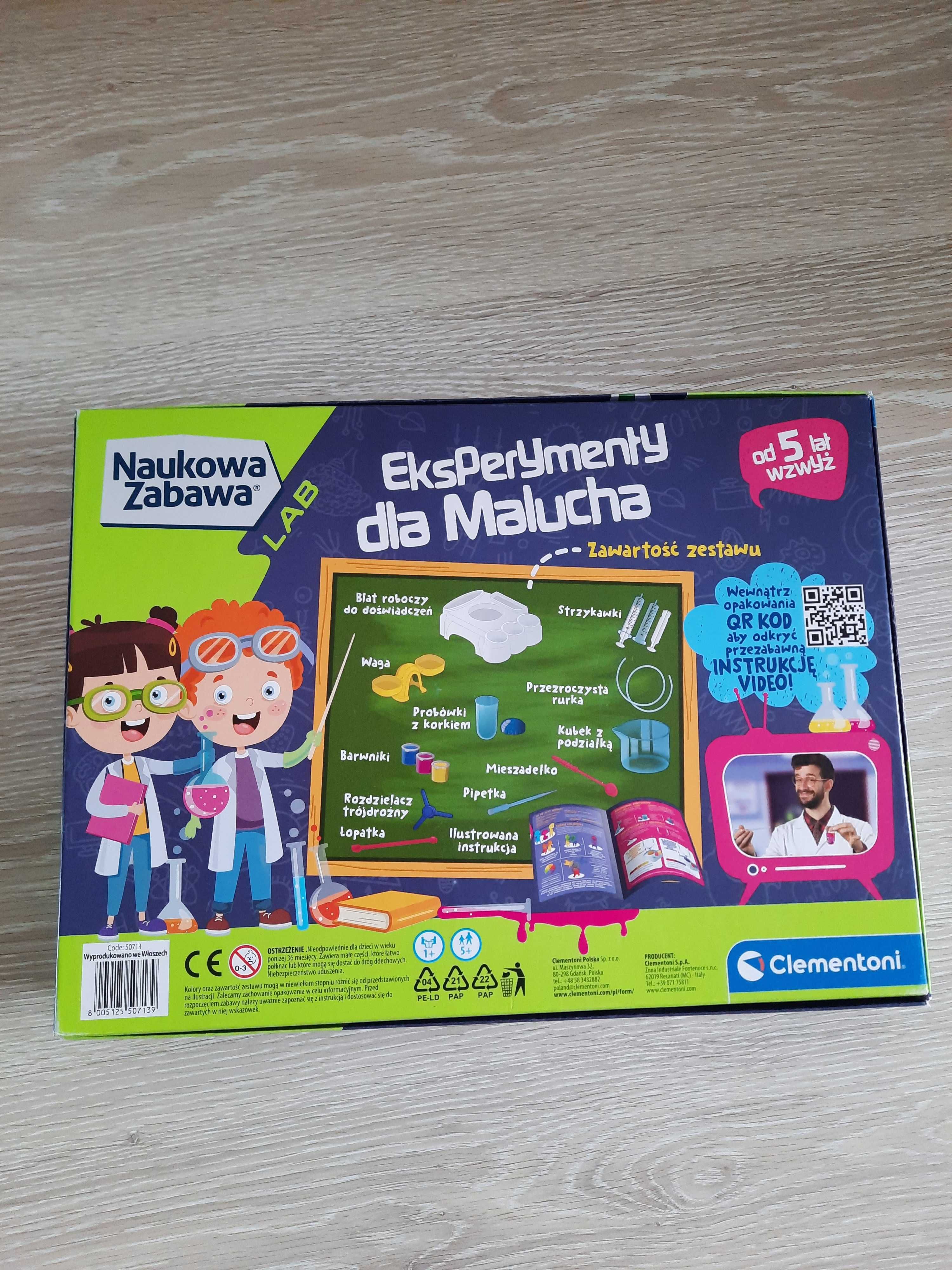 Naukowa zabawa. Eksperymenty dla Malucha. Clementoni