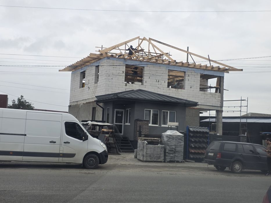 Покрівельні роботи, будівництво