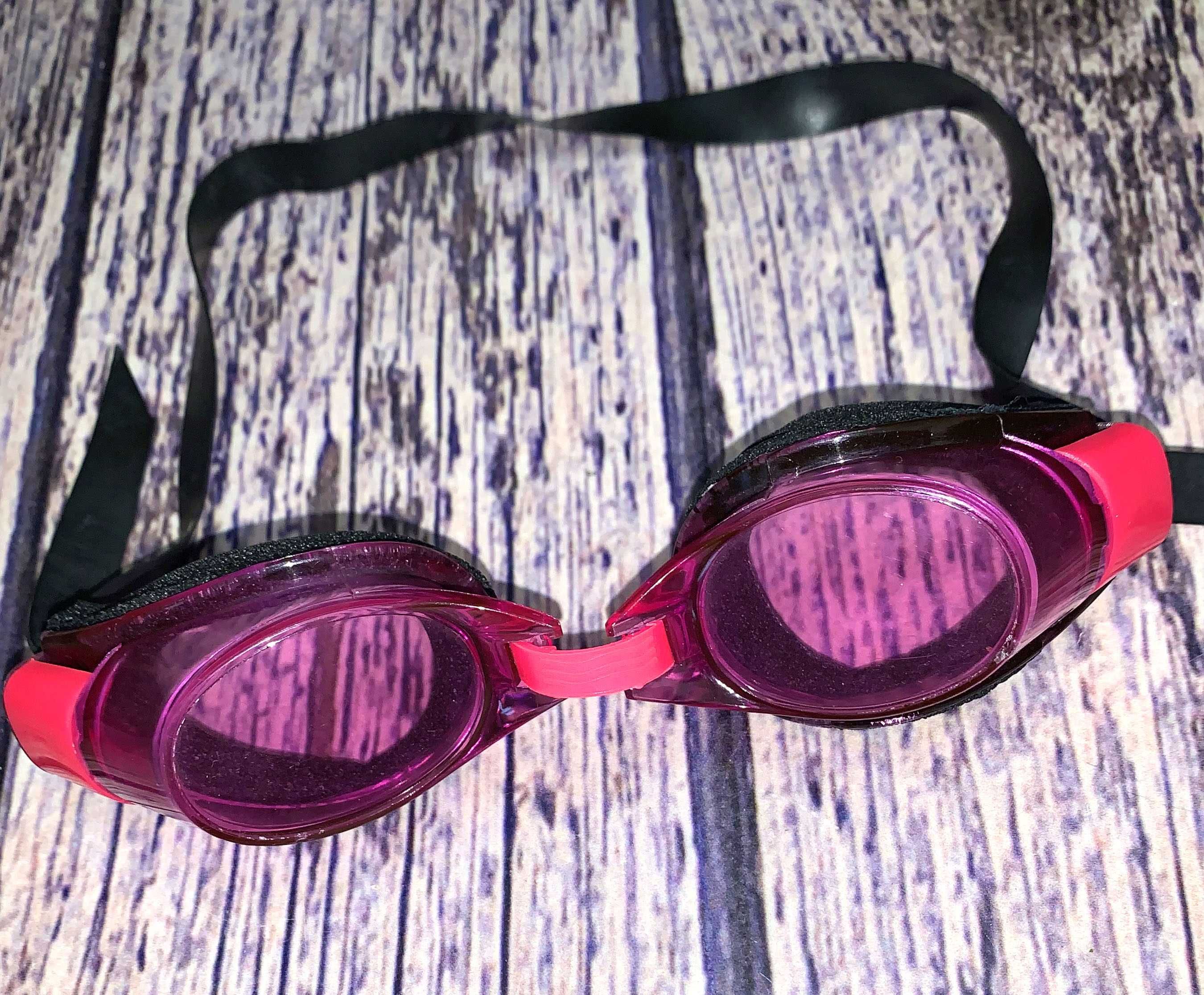 Фирменные очки для плавания для девочки 4-10 лет