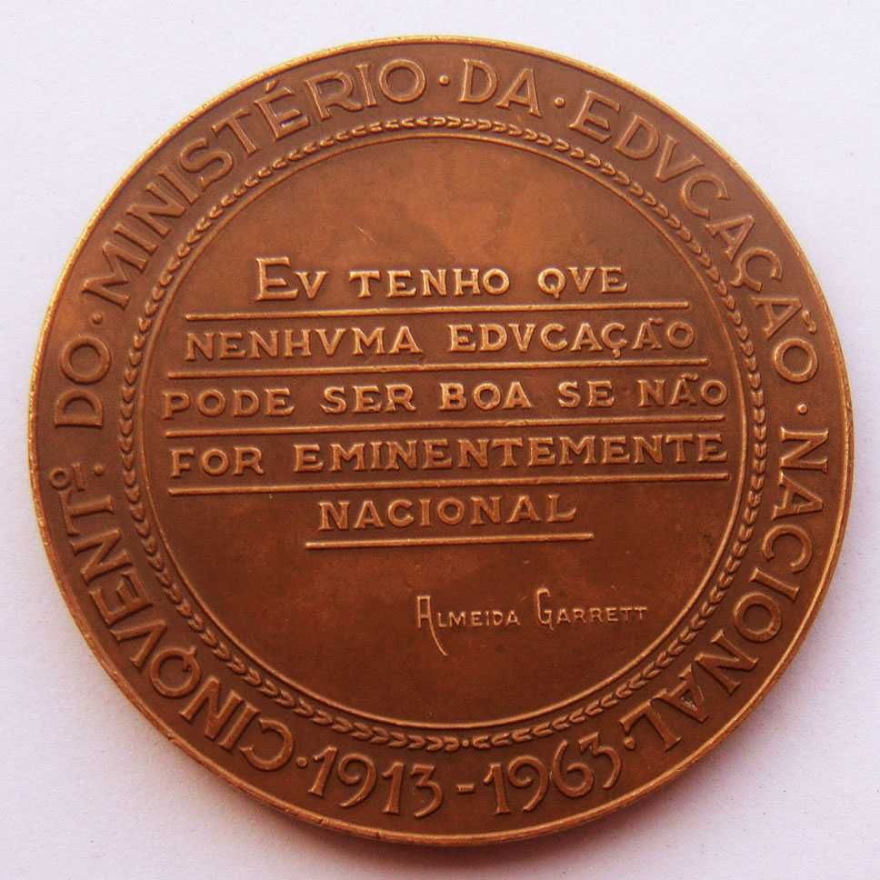 Medalha de Bronze 50º Ministério da Educação por M NORTE 1963