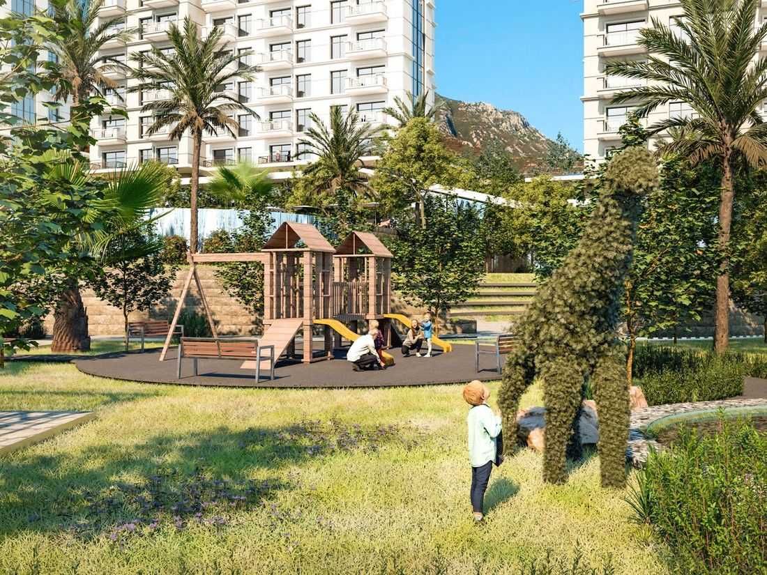 Квартира с панорамными видами в  новом ЖК, Махмутлар, Турция