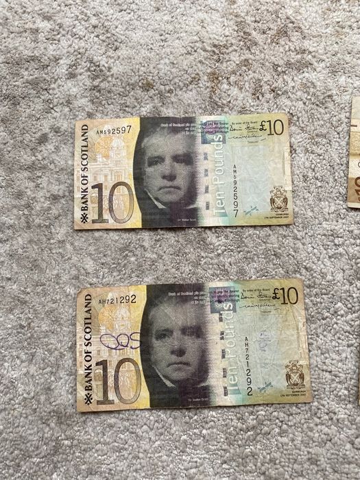 Шотландські фунти стерлінги (лот 17 шт або окремо)