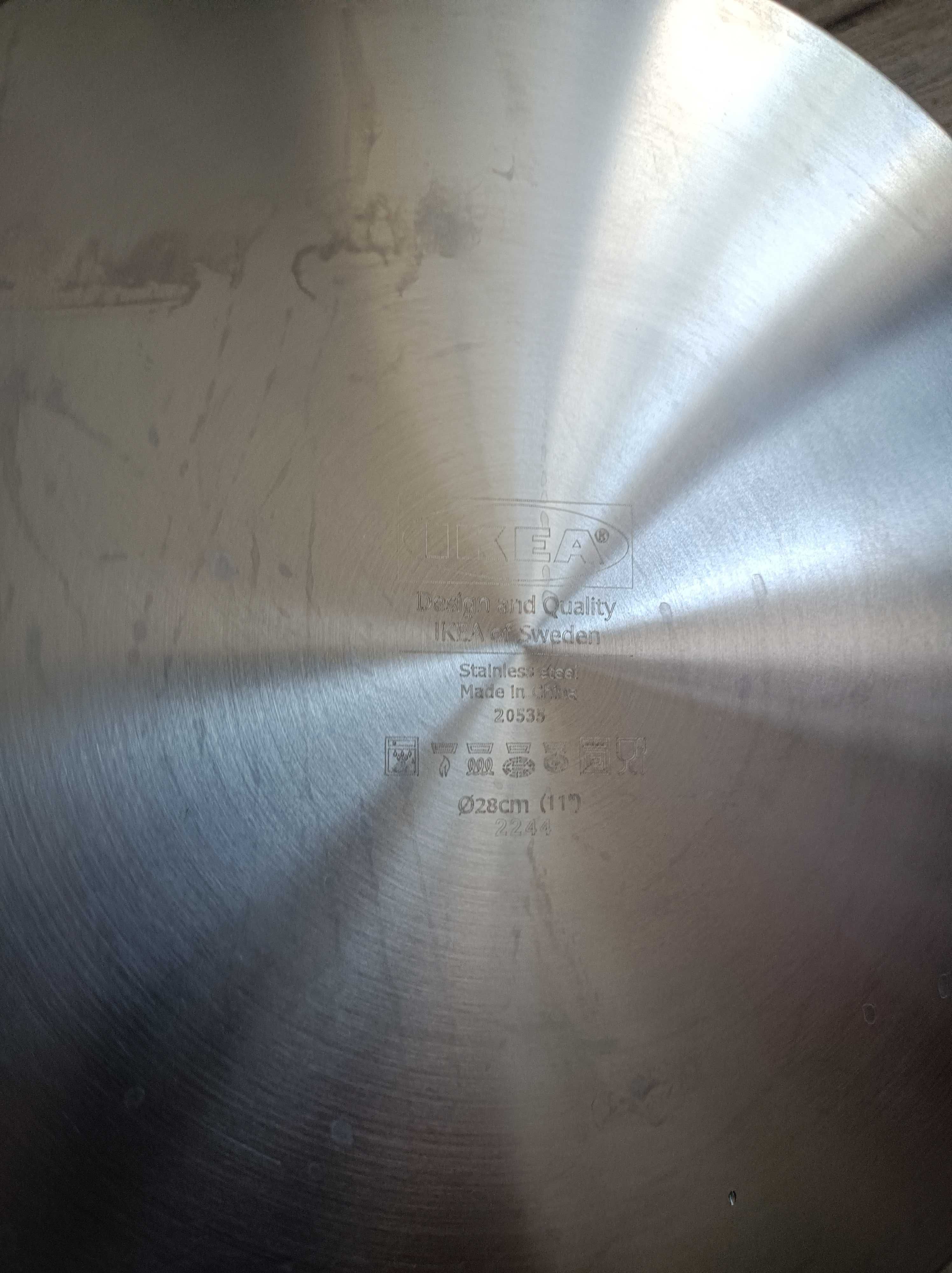 Patelnia do smażenia sauté, stal nierdzewna, 28 cm Ikea 365+