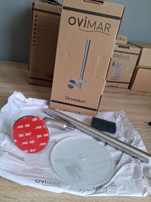 Ovimar Skodsbol Uchwyt na papier do przyklejania 3M Stal nierdzewna Sz