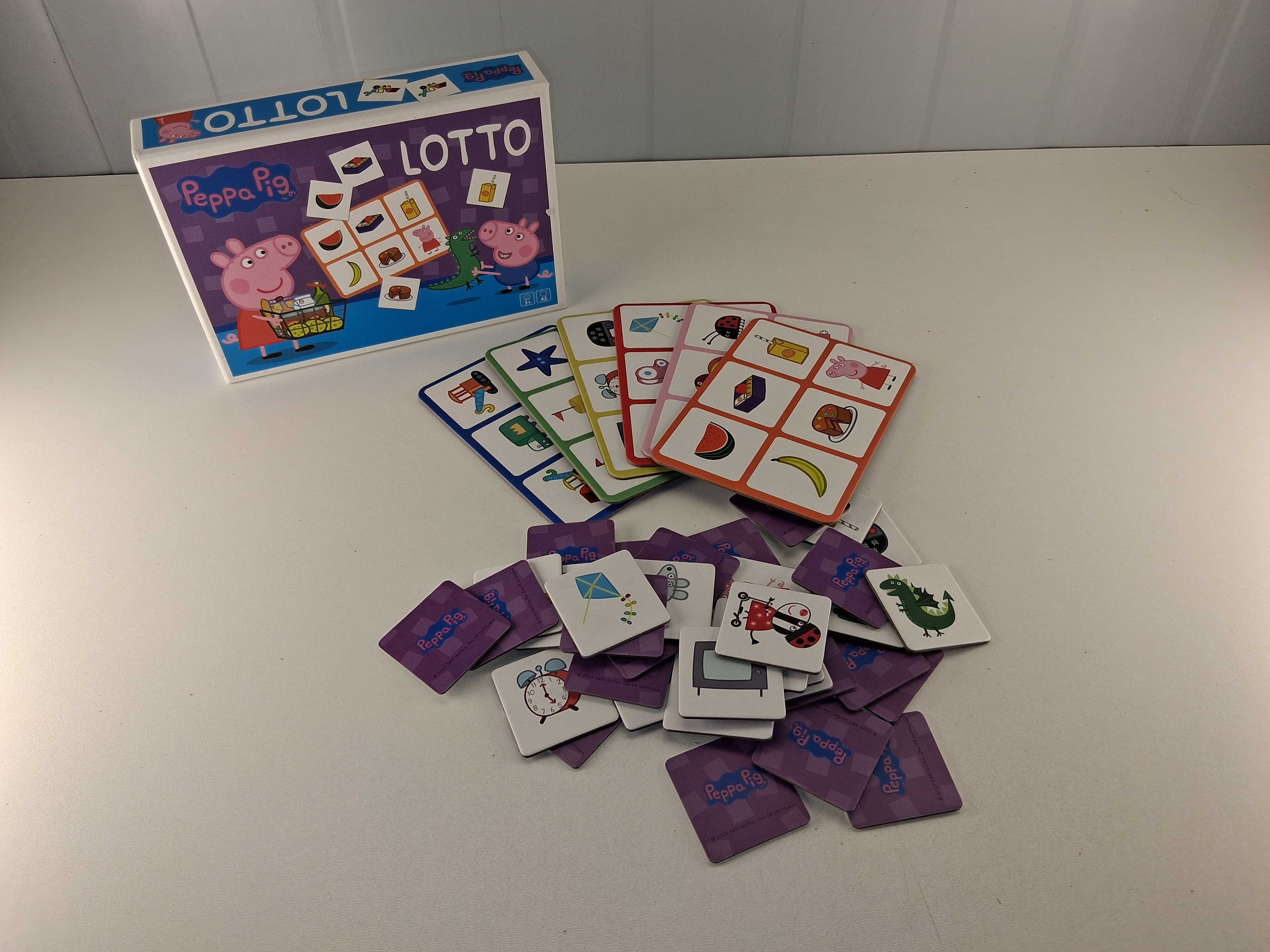 H082 Gra Edukacyjna LOTTO Peppa Pig Uczy Rozpoznawania Obrazków