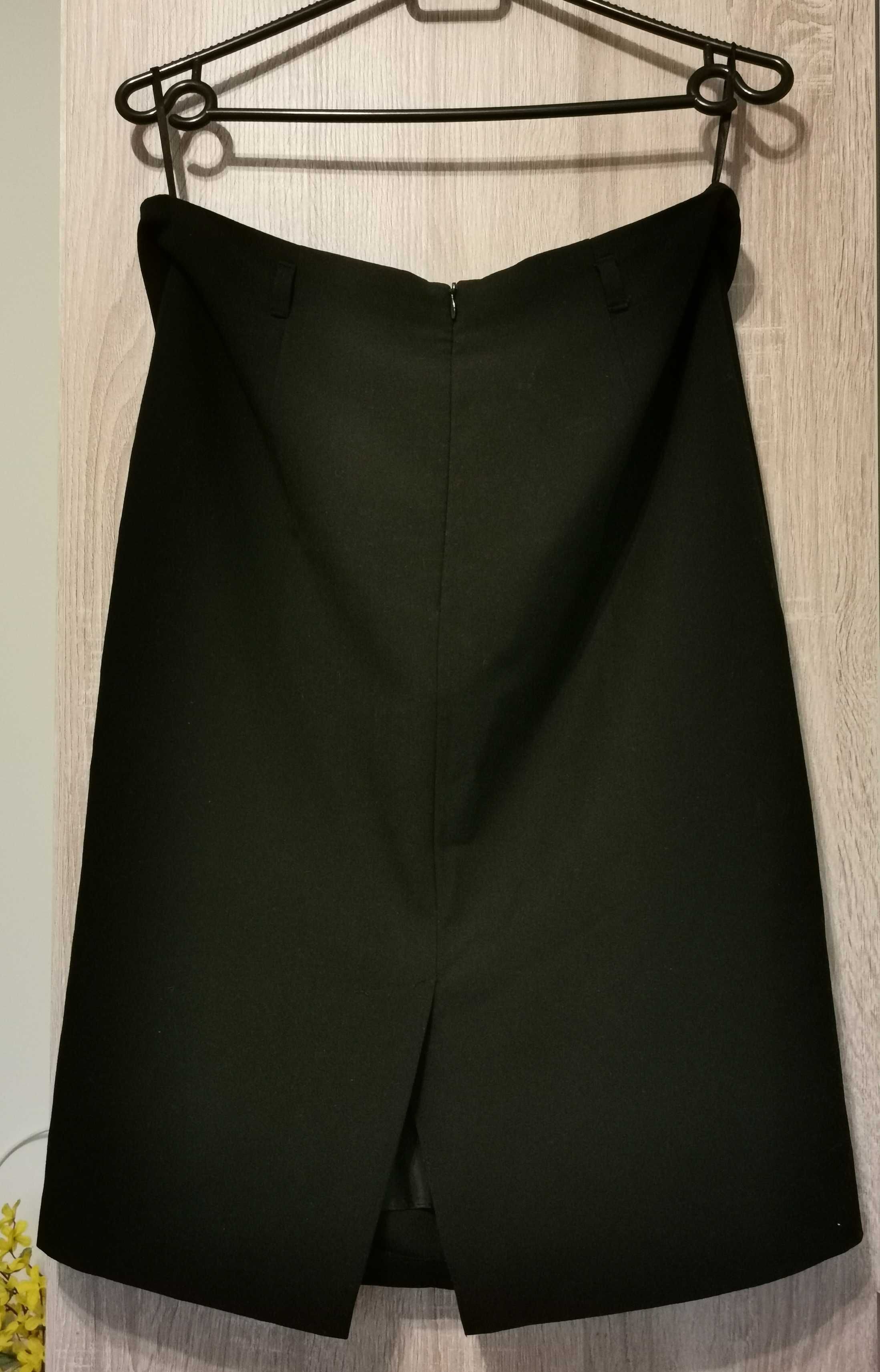 Czarna elegancka spódnica z podszewką Marks & Spencer L