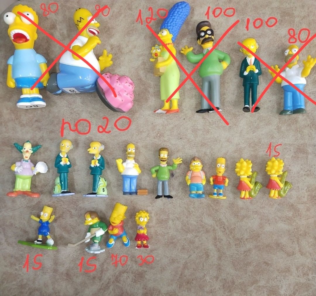 Фігурки Сімпсони Simpsons Гомер Барт Ліза Мардж Макдональдс
