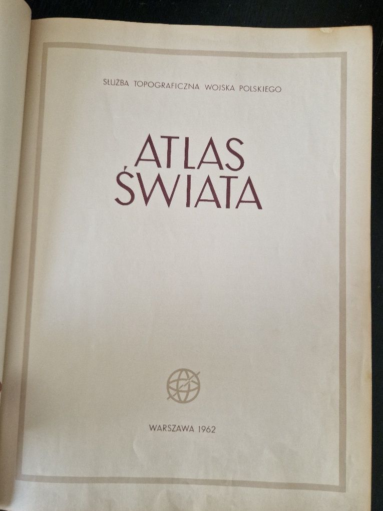 Atlas Świata Służba Topograficzna Wojska Polskiego