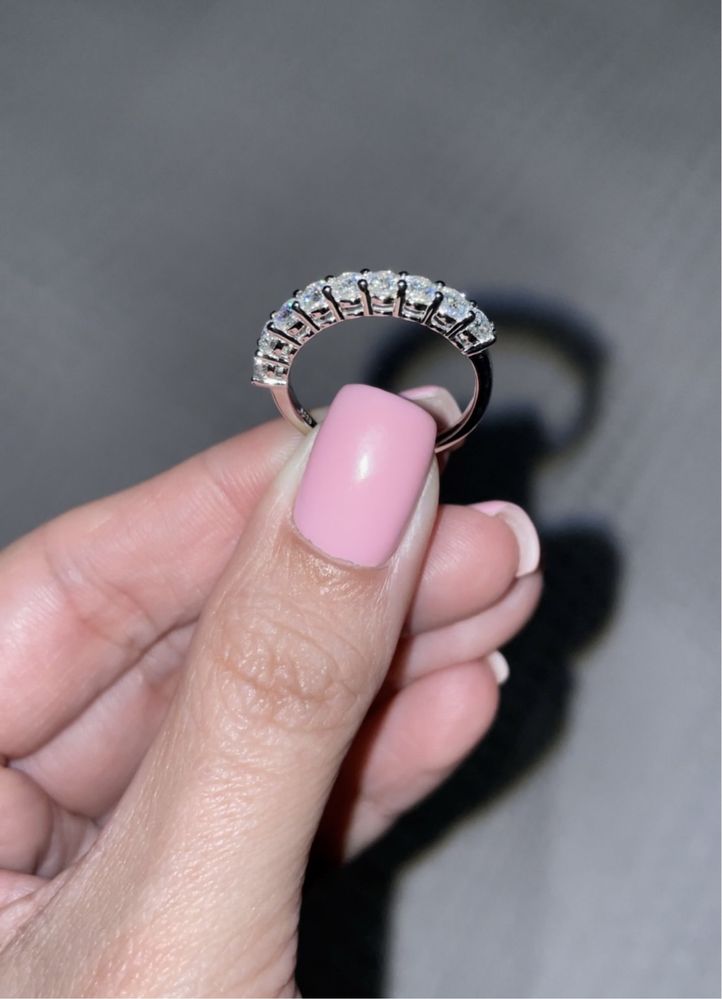 Полудорожка на 9 муассанитов 0.90ct серебро 925