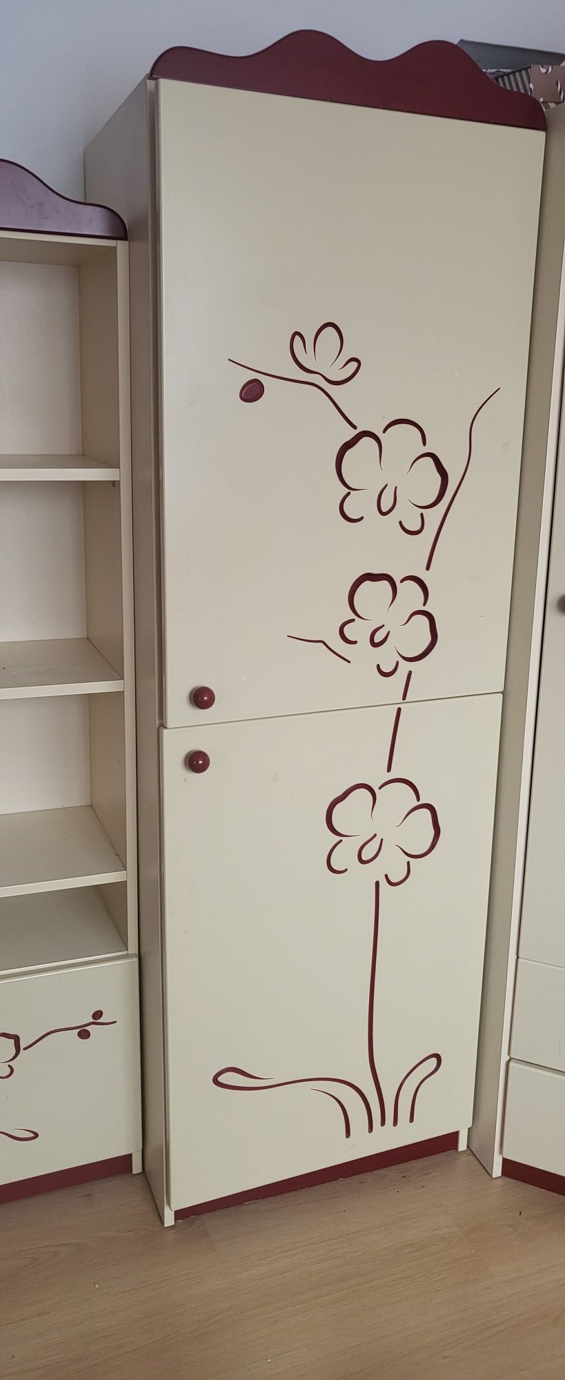 Meble meblik orchidea bordo,zestaw