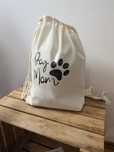 Bawełniany plecak worek love dog dog mam A4