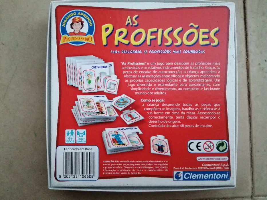 Jogo "As profissões" - Clementoni