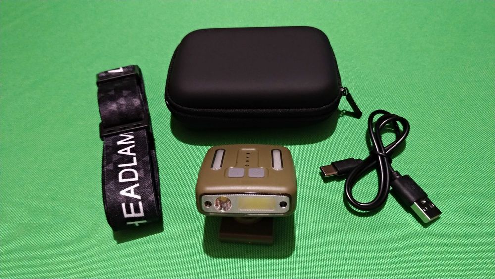 Фонарь налобный аккумуляторный фонарик комби ліхтарик Frog