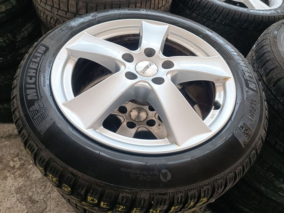 5x112 Alufelgi Felgi Aluminiowe 17 Koła Zimowe AUDI Q3 Q2 A4 B5 B6 B7 B8 A6 C6 C5 A3 8P 8V VW TIGUAN PASSAT B5 B6 B7 B8 Golf 6 7 Touran SHARAN II 2 SEAT EXEO Ateca Leon ALHAMBRA II 2 SKODA YETI Octavia SUPERB 215/55 6,5mm