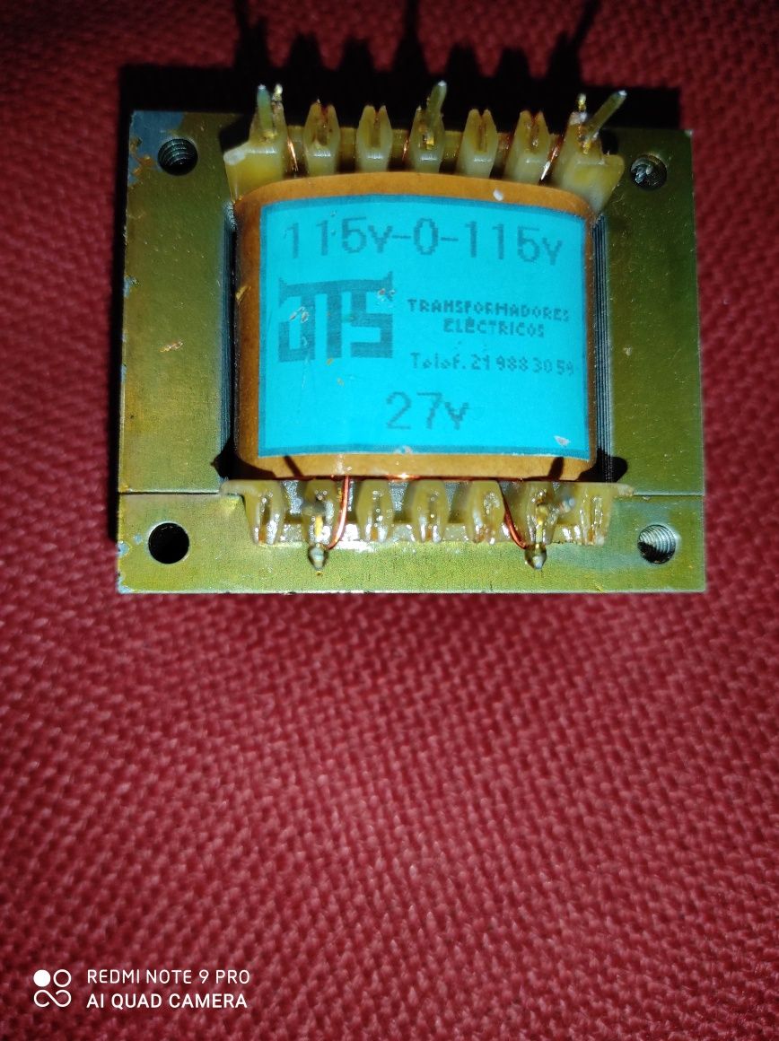 Transformadores 230Vac para 27Vac com 1A 27VA