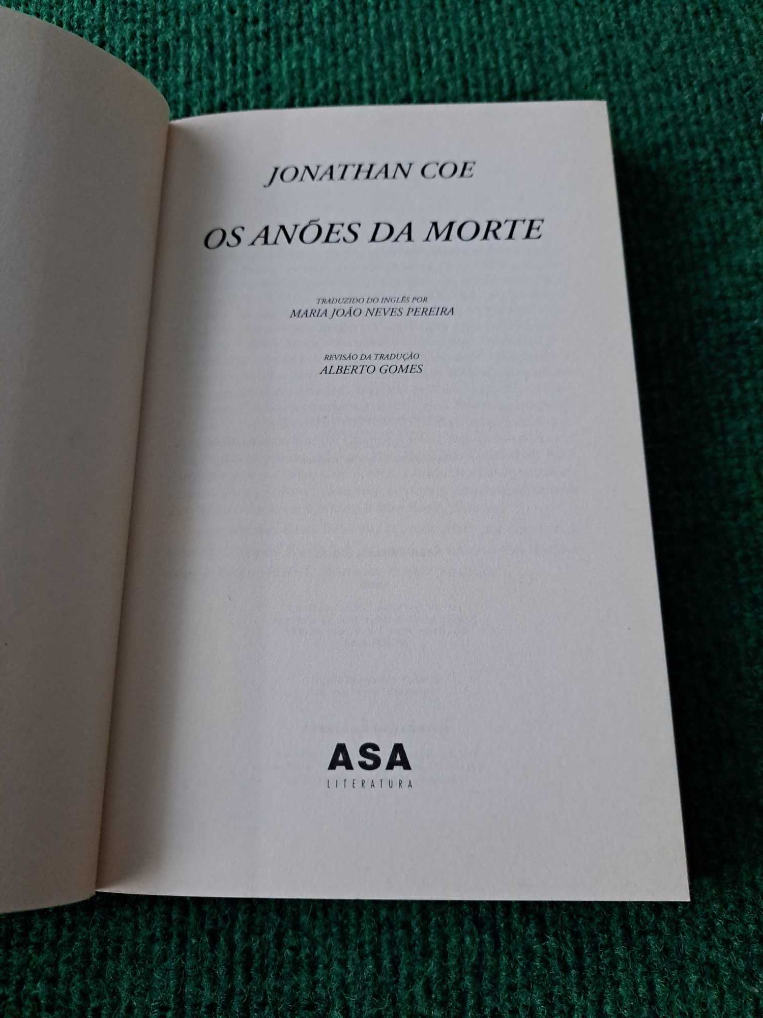 Os Anões da Morte - Jonathan Coe