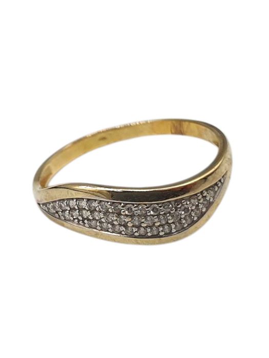 Wyrób Jubilerski - Pierścionek z cyrkoniami P.585, R. 17,5 1,65g.