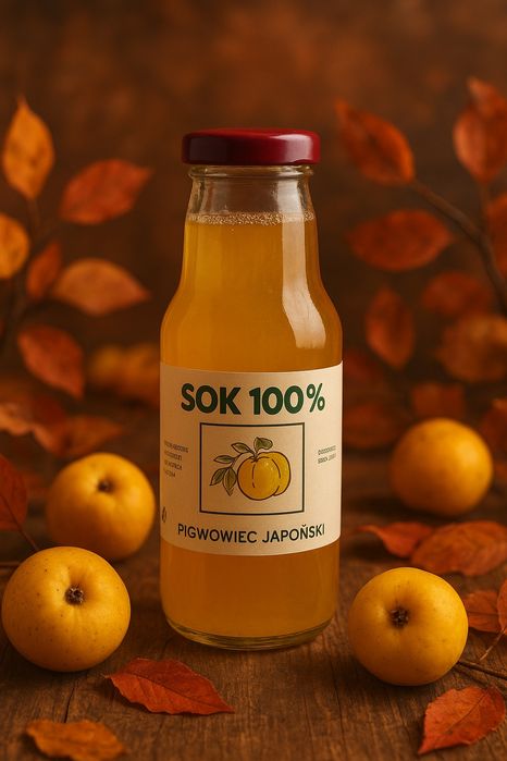 Pigwiwiec Japoński  SOK 100%- Bez cukru i konserwantów