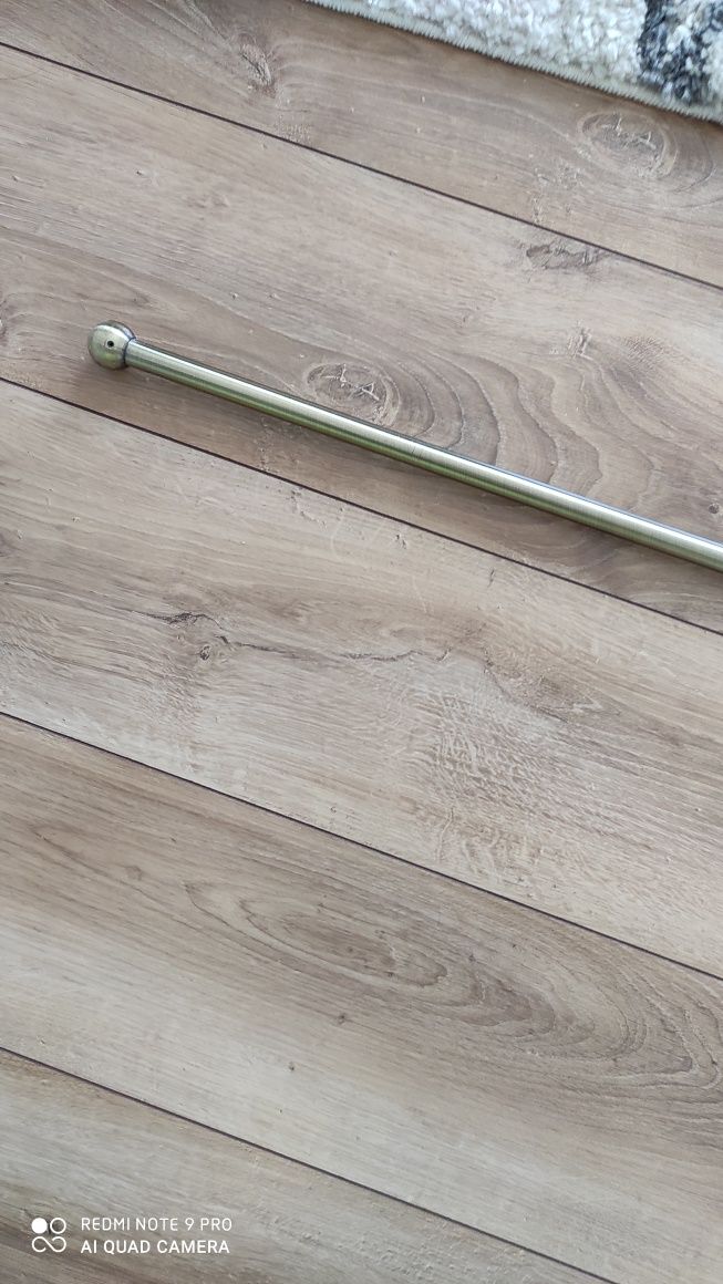 Pojedynczy karnisz metalowy długość ok 196cm bez żabek