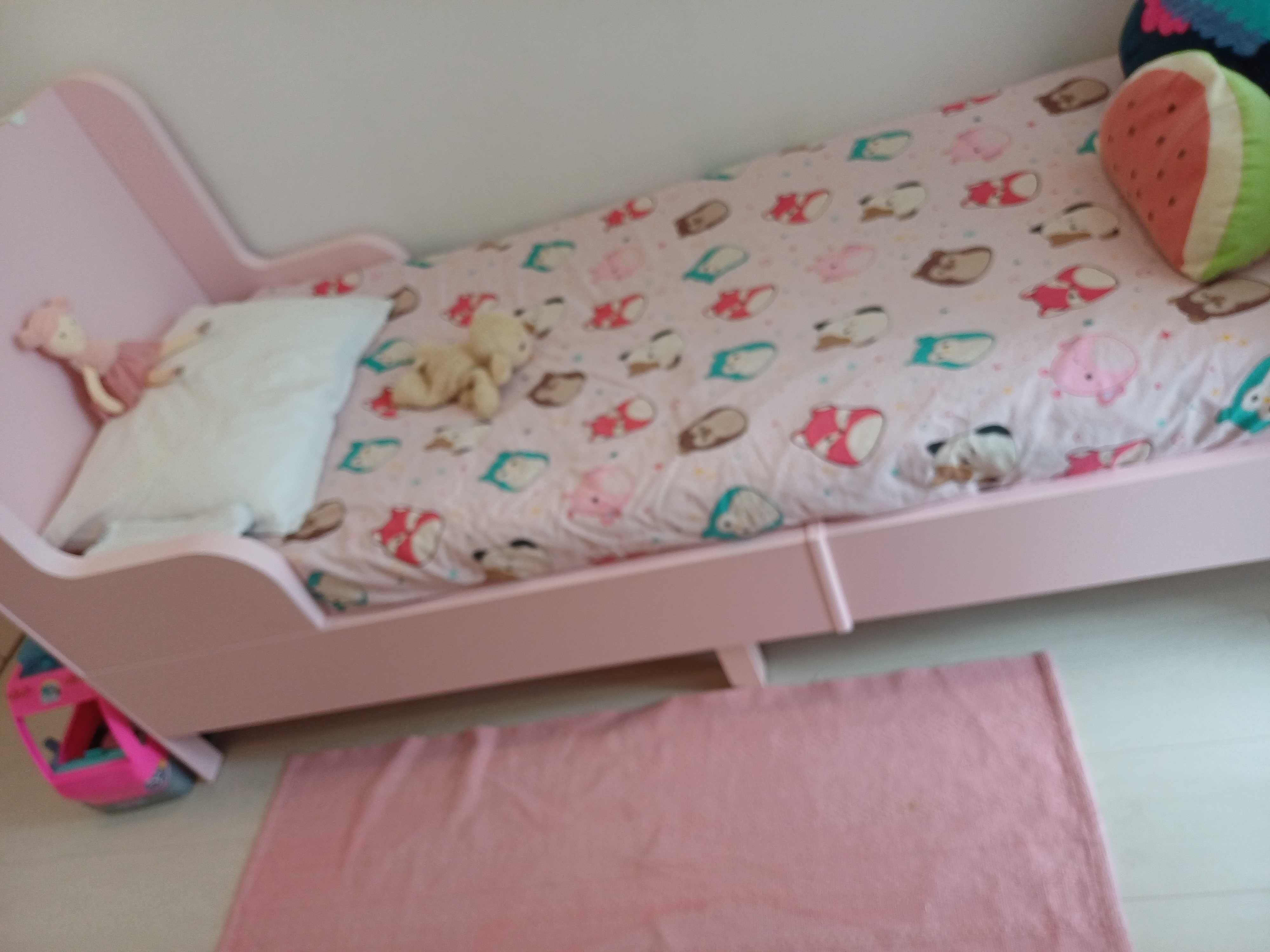 Cama Extensível 80x200 - Modelo Busunge Rosa Ikea
