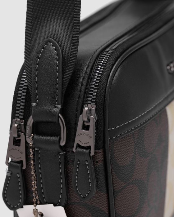 Чоловіча сумка Coach мужская сумка барсетка через плечо мессенджер