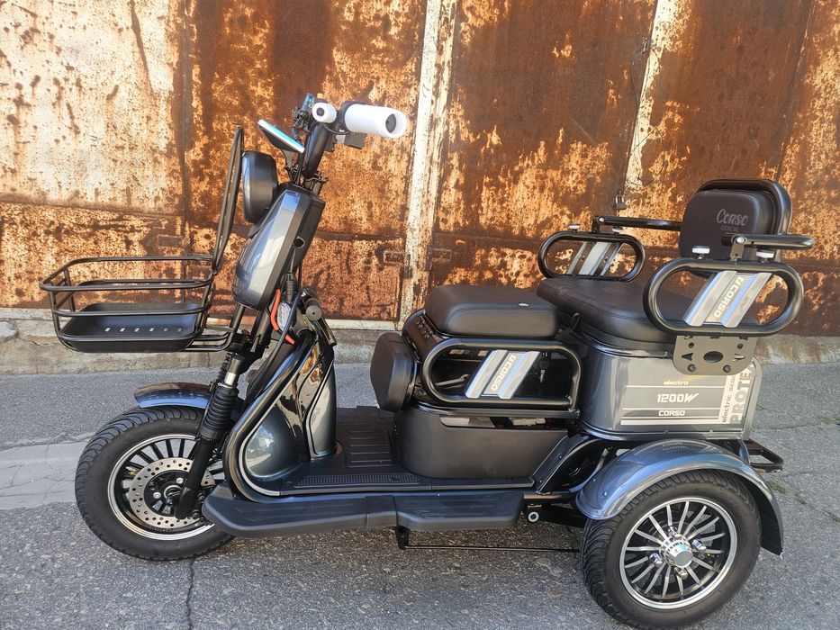 Електроскутер триколісний CORSO PROTEX 1200Вт 72V/23Ah