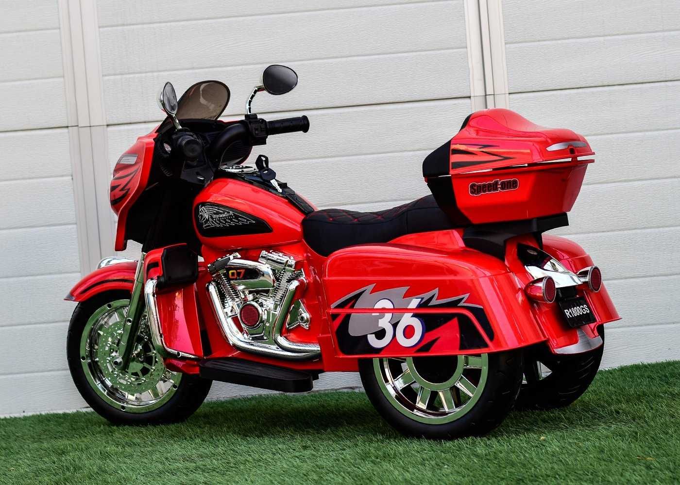 Motocykl HARLEY DAVIDSON CVO Elektryczny Auto Akumulator TRAJKA DZIECI