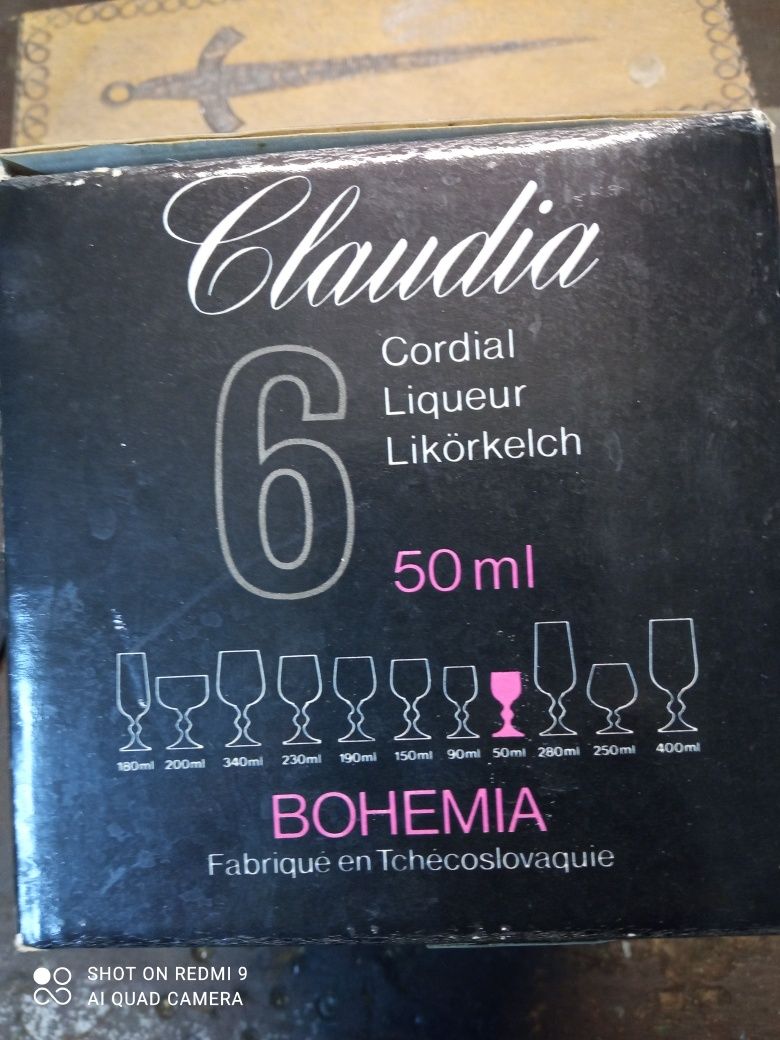 Kieliszki Bohemia claudia 50 ml