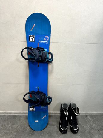 Snowboard CUSTOM Burton 155cm Wiąz-Burton Curtel Buty Burton 45 ZESTAW