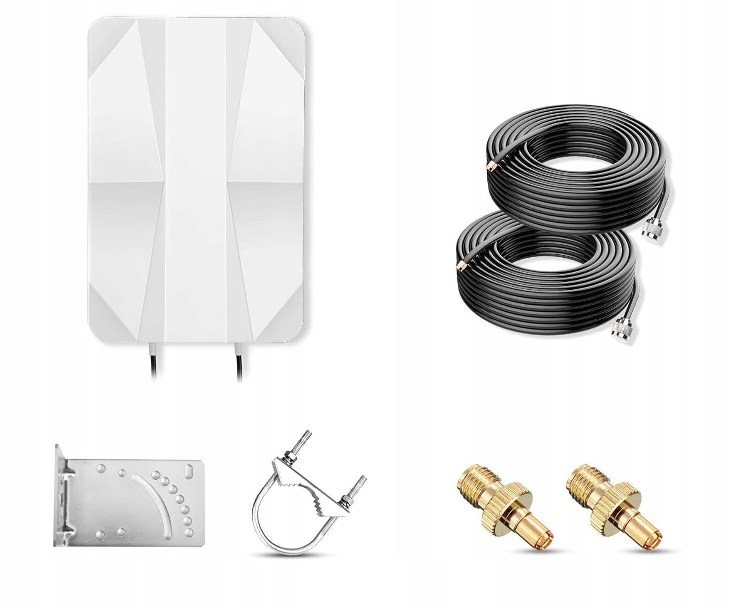 Antena panelowa 4G LTE 7-27 | 33-38 MHz do 12dBi