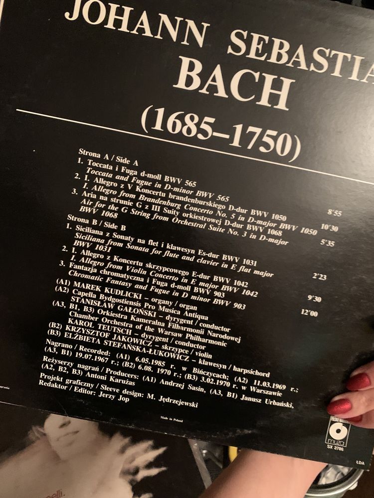 Płyta winylowa J. S. Bach