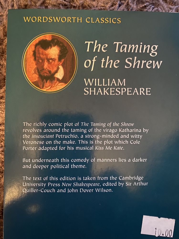 The taming of the shrew. William Shakespeare. Po angielsku