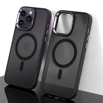 Etui Tel Protect Magnetic Carbon Case do Iphone 14 Czarny