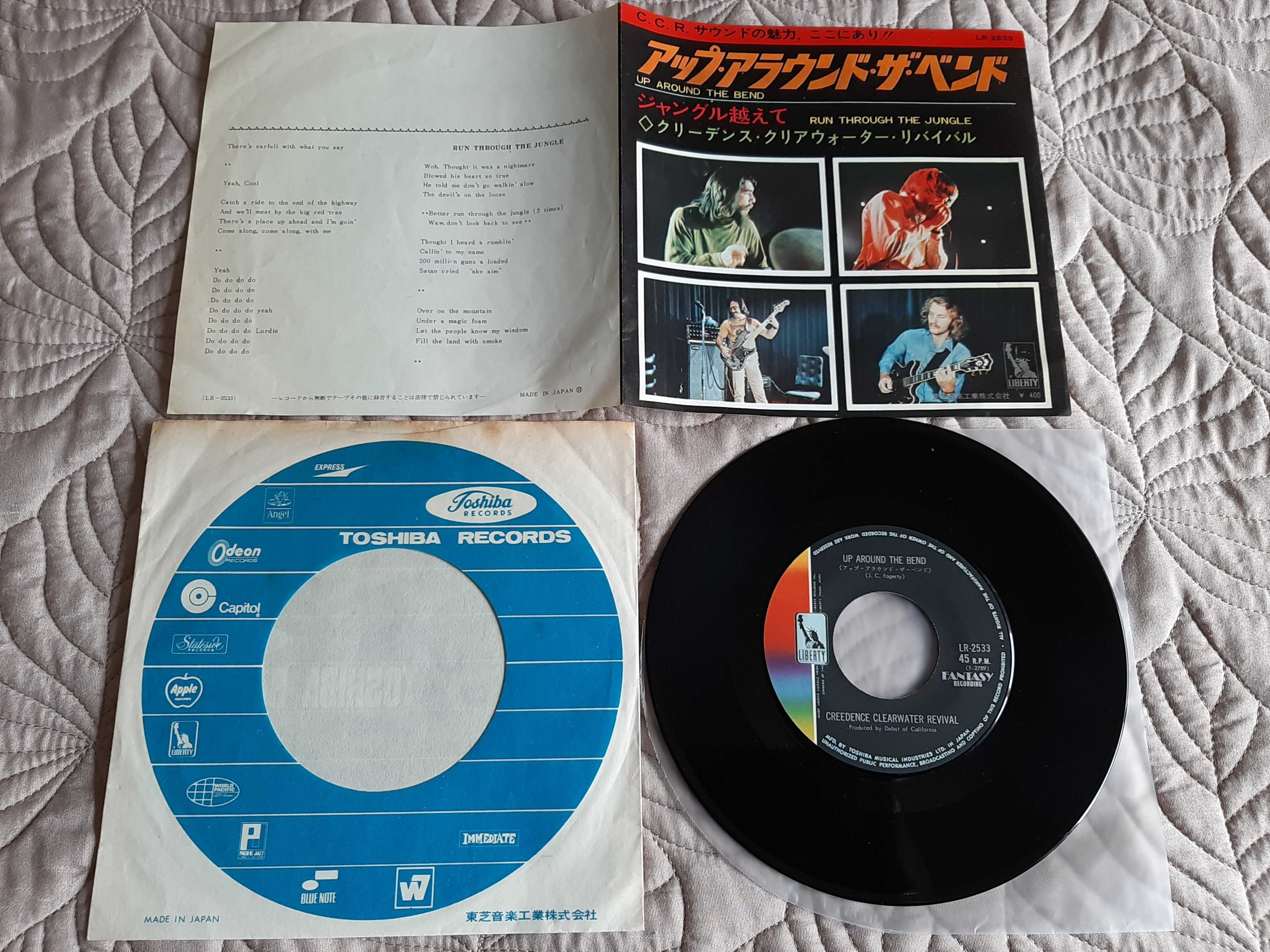 C.C.R.-Rolling Stones–Uriah Heep-Queen-Beatles - Japão - Single vinil