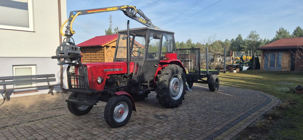 Ursus C-360 z HDS z przyczepą