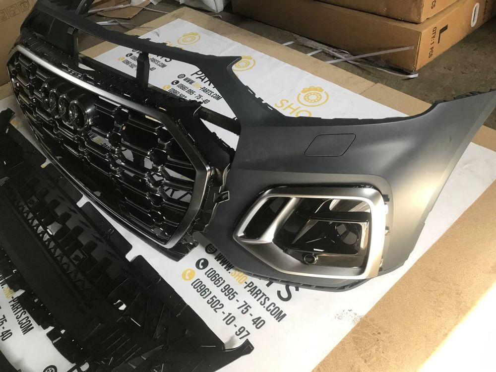 бампер рестайлінг  audi q5 80a 2021 2022 2023 2024 s-line комплектний
