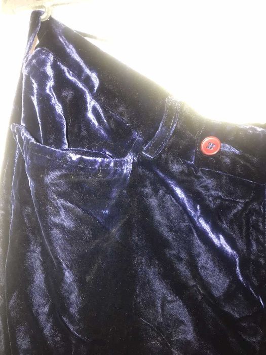 Бархатные тёмно-синие мужские брюки Richmond